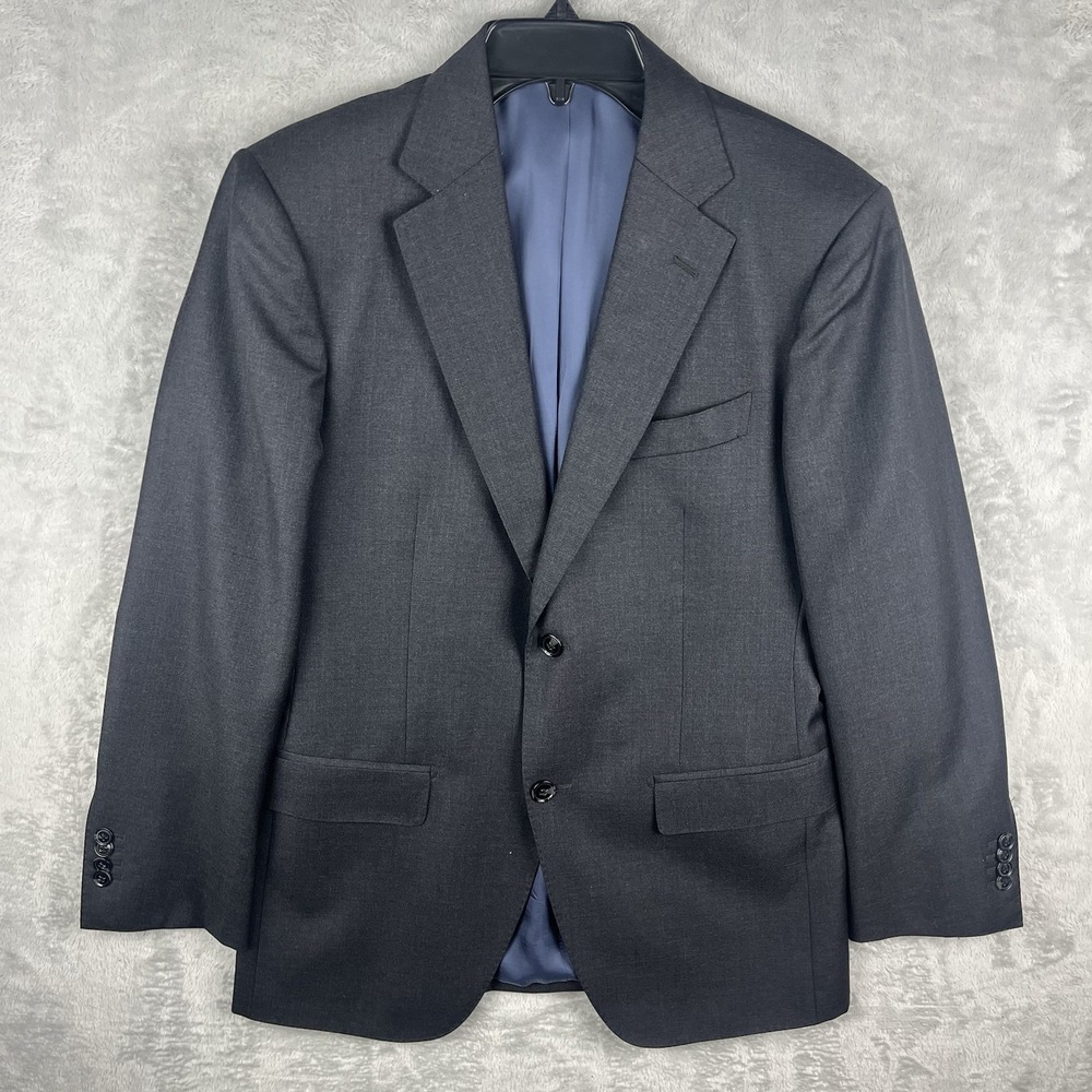 Suitsupply Perennial Vitale Barberis Super 110s Blazer Suit Wool Gray 38R Slim